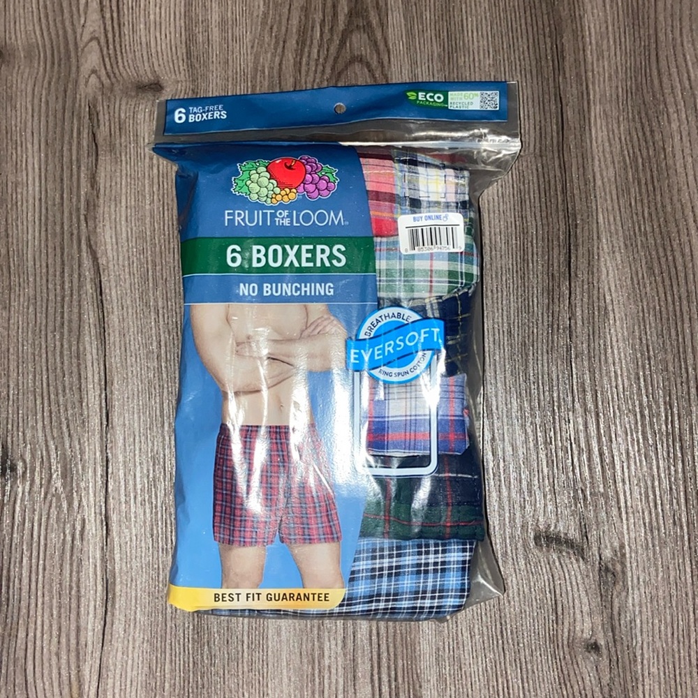 6 pack fruit of the loom boxers